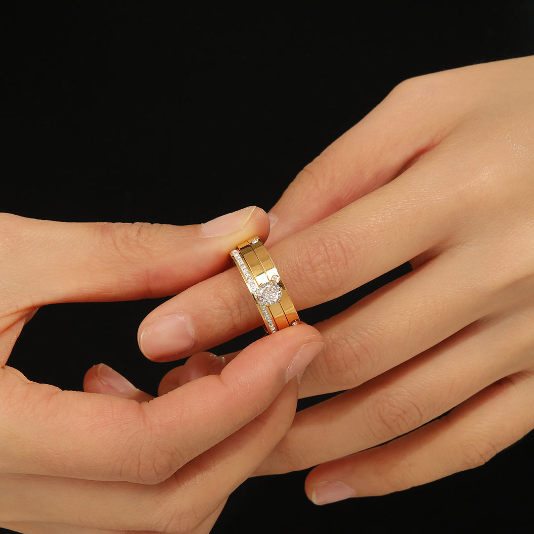 Shophably® Minimalist Gold Rings