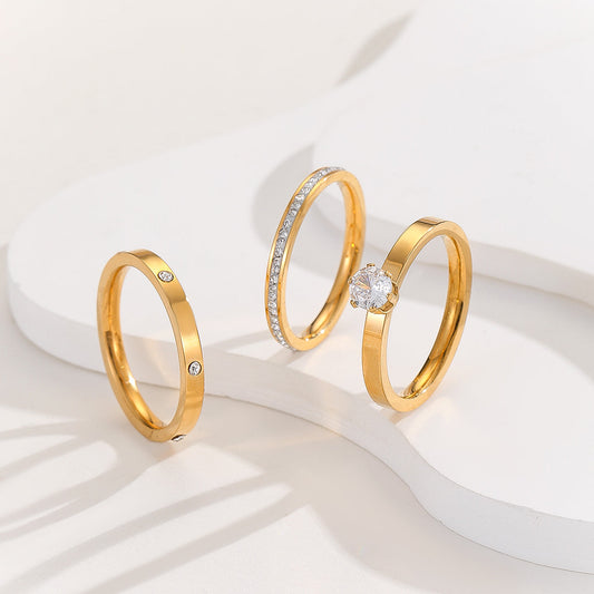 Shophably® Minimalist Gold Rings