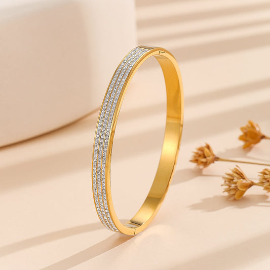 Shophably® Azure Bliss Diamond Bangle