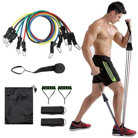 Shophably® Power Exercise Resistance Band Set 5 In 1