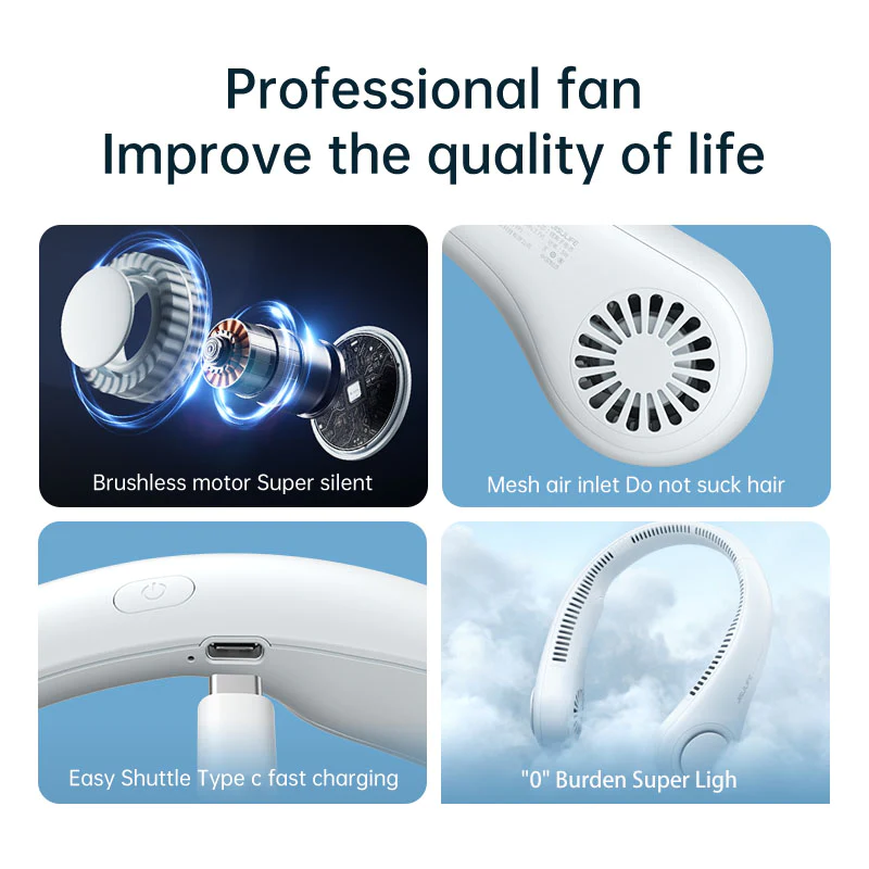 Shophably® Mini Neck Portable Air Cooler Fan