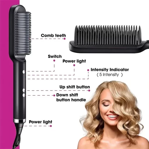 Shophably® 2-in-1 HAIR STRAIGHTENER COMB