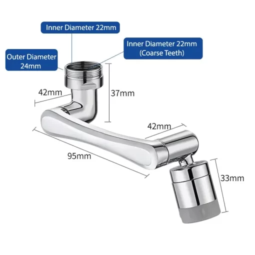 Shophably® Universal Rotating Faucet